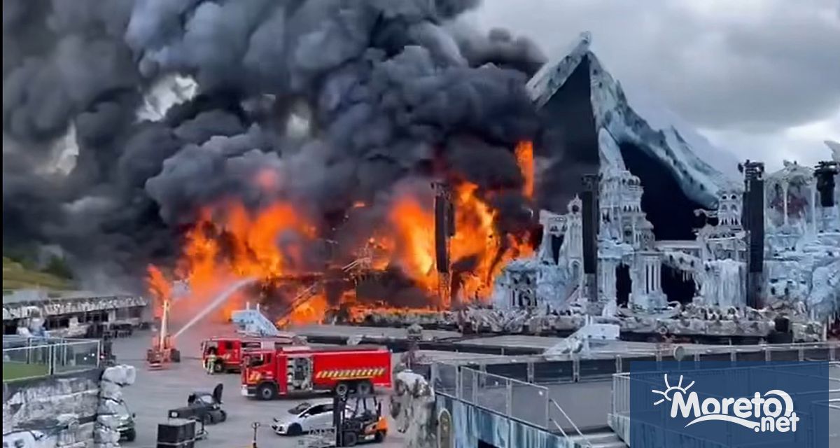 Пожар унищожи главната сцена на фестивала Tomorrowland в Белгия само