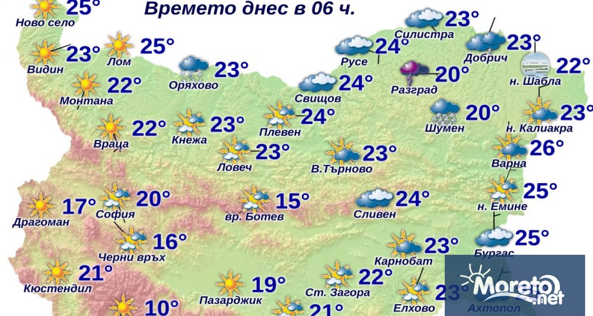 Варна и Сандански осъмнаха като най топлите градове в страната По данни