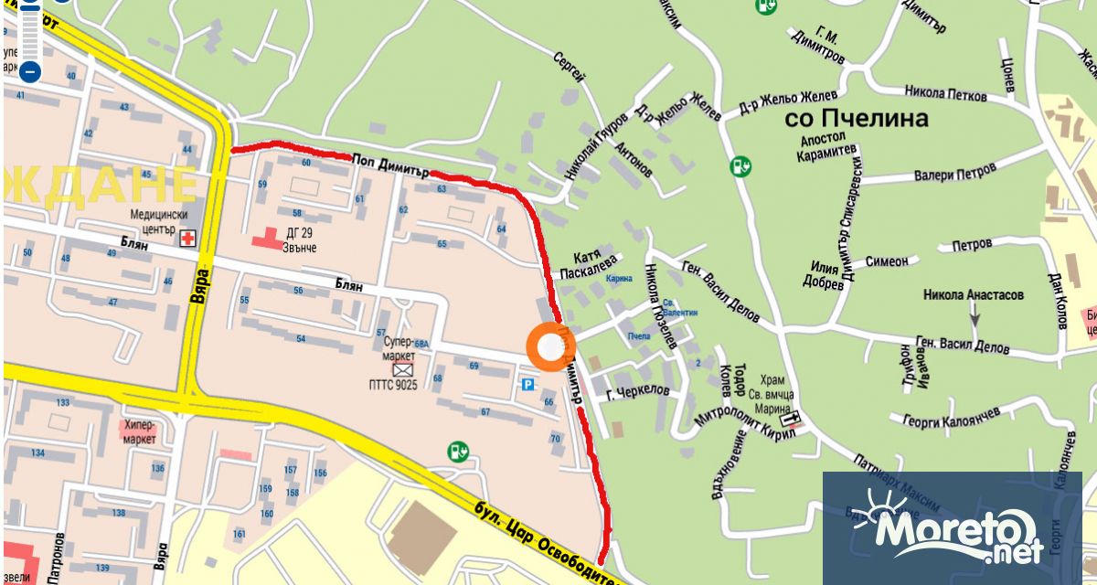 В сряда – 13 август започва основният ремонт на ул