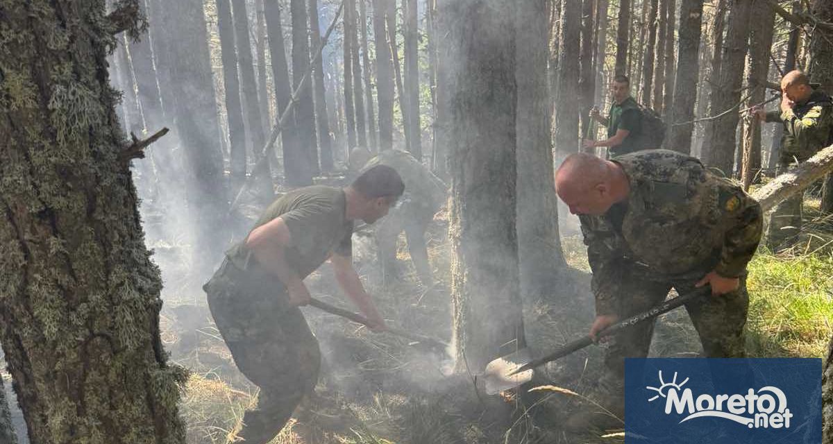 Продължава борбата с пожара в Рила И днес около 70