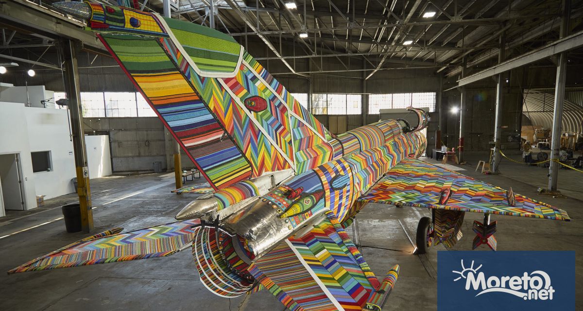 Южноафриканският художник Ралф Зиман трансформира съветски изтребител МиГ 21 в произведение