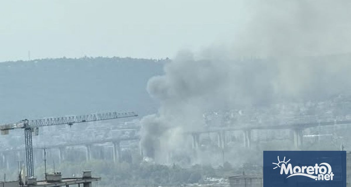 Пожар избухна в база за отпадъци на острова под Аспарухов