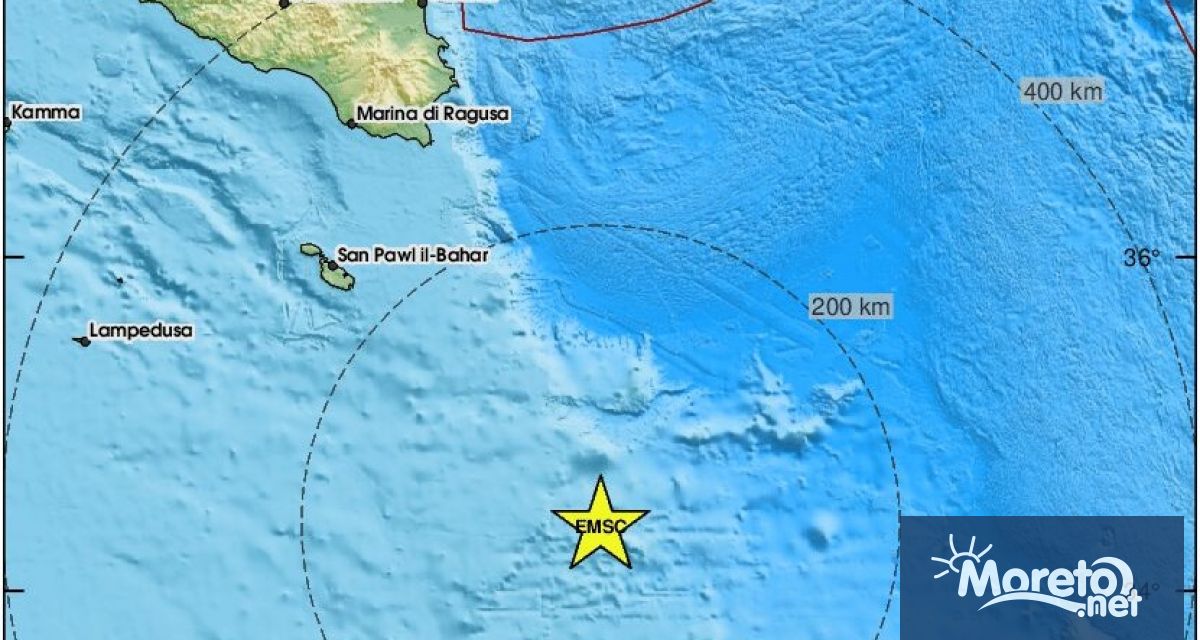 Земетресение с магнитуд 5 4 по скалата на Рихтер беше усетено