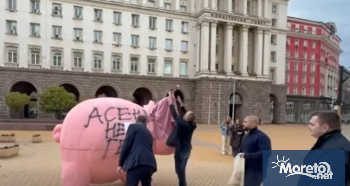 Депутатът от ДПС Ново начало Станислав Анастасов надраска със спрей голямото