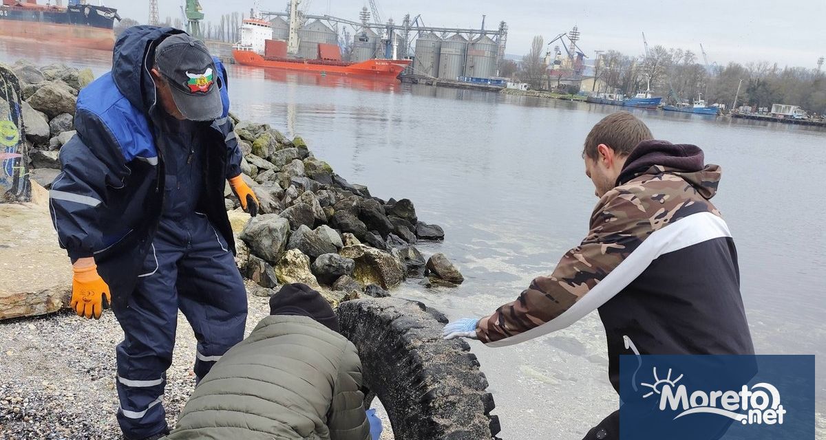 Доброволци почистиха брега в кв Аспарухово във Варна в района