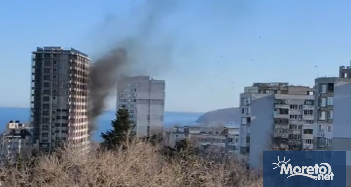 Гъст дим от сграда в кв Чайка притесни варненци Видеа с