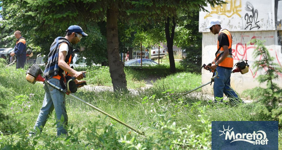 Косенето на тревните площи във Варна тече във всички райони