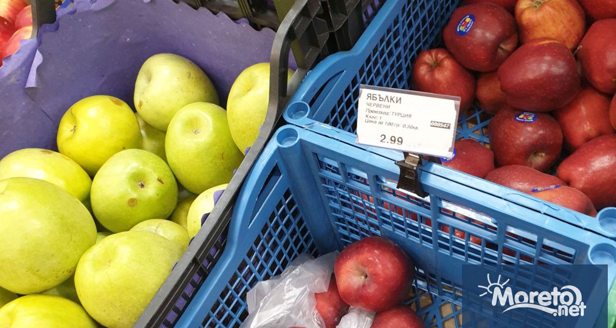 С близо 36 са поскъпнали българските ябълки за последната година