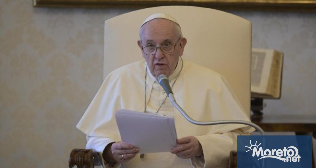 Папа Франциск отправи нов призив за мир чрез преговори и
